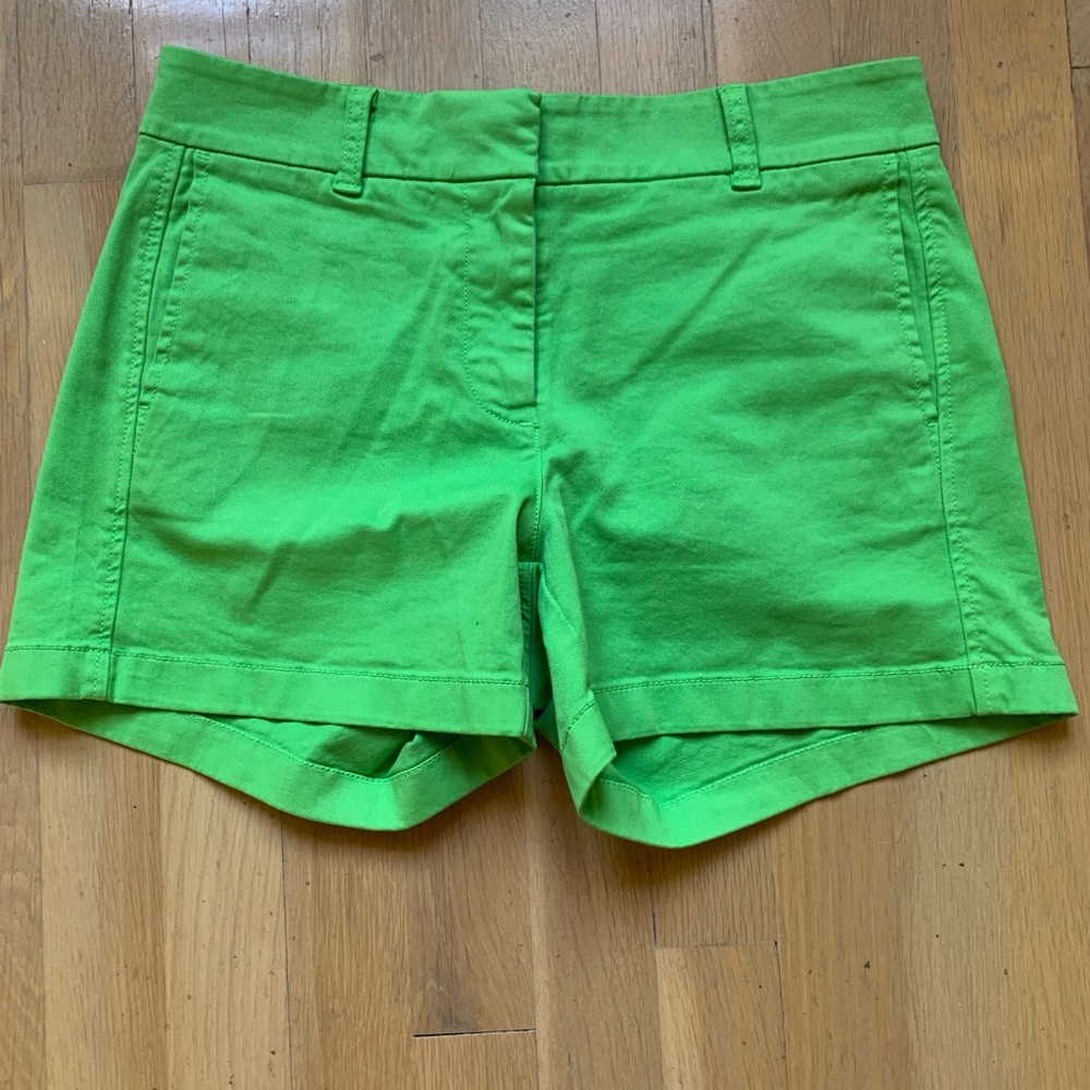 J.Crew Green Chino shorts size 2